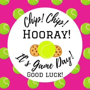 Tennis Game Day Tags
