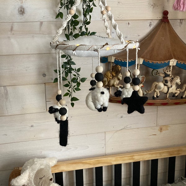 Sheep Mobile Etsy