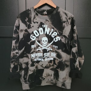 Goonies Sweatshirt, The Goonies Hoodie, Goonies, Movie shirt, Goonies, Goonies Merch, Film Gift, Bleach Sweatshirt, Tie Dye, Skull Shirt