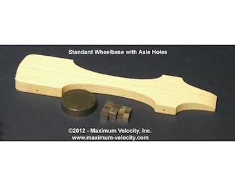 Pre-Cut Low-Rider GT Kit Pinewood Derby Car – Includes Body, Weight, Instructions - Unfinished