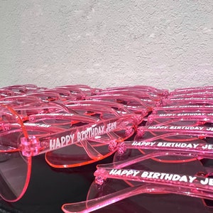 Personalized Wedding Bridal Party Favor Bachelorette Bride Bridesmaids, Seating Chart Heart Sunglasses, Gift under 10, Mother&#39;s Day, Costume