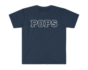 POPS Unisex Softstyle T-Shirt, Grandfather, Father's Day, Dad Gift, Birthday Gift