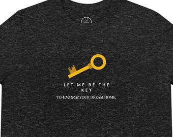 Real Estate Agent Unisex Triblend T-Shirt: Unlock Your Dream Home - Key - Real Estate - Realtor - Agent - Call to action - Lead generation