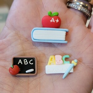 School plaksteen hars cabochons | Terug naar school | Doe-het-zelf