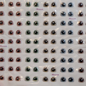 Olhos de resina para boneca de argila - Olhos para bonecas - Olhos de resina - Misture 4 cores - Olhos adesivos