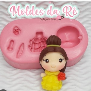 Sweet Little Belle clay doll Silicone Mould - Clay Dolls - Clay doll Mold - Cold Porcelain - Polymer Clay
