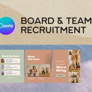 Board Member Recruitment & Recognition Canva Templates