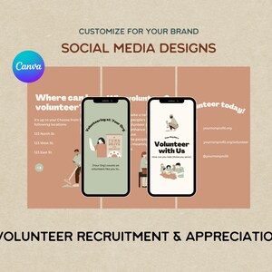 Volunteer Recruitment and Recognition Reels Templates for Nonprofits