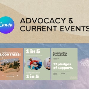 Advocacy & Current Events Canva Templates for Nonprofits