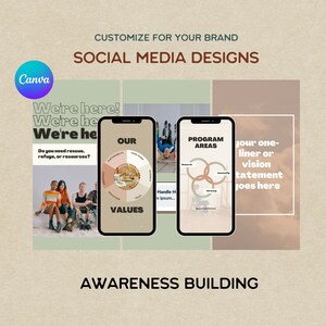 Reels Canva Templates for Awareness Building for Nonprofits