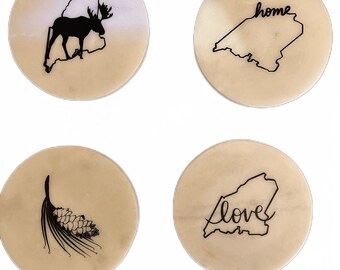 Personalized state coasters