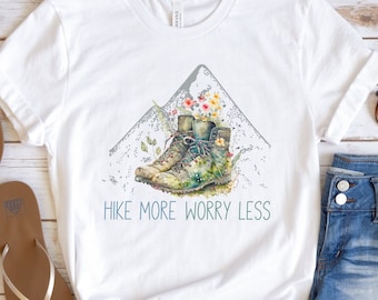 Inspirational mountain hiker t shirt for a nature lover, outdoors t-shirt for hiking gifts, adventure hiker national park lover tee shirt