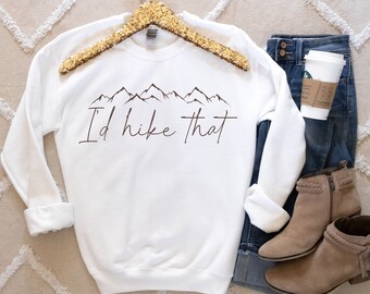 Hiking mountain sweatshirt for a nature lover mountain camping gift Adventure hiker shirt National park lover sweat shirt Wanderlust sweater