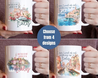 Italy coffee mug 15oz coffee cup Italian gift Retro Italy lemon Italian decor for a coffee bar Italy souvenir travel Italy mug coffee gift
