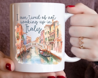 Italy coffee mug 15oz coffee cup Italian gift Retro Italy lemon Italian decor for a coffee bar Italy souvenir travel Italy mug coffee gift