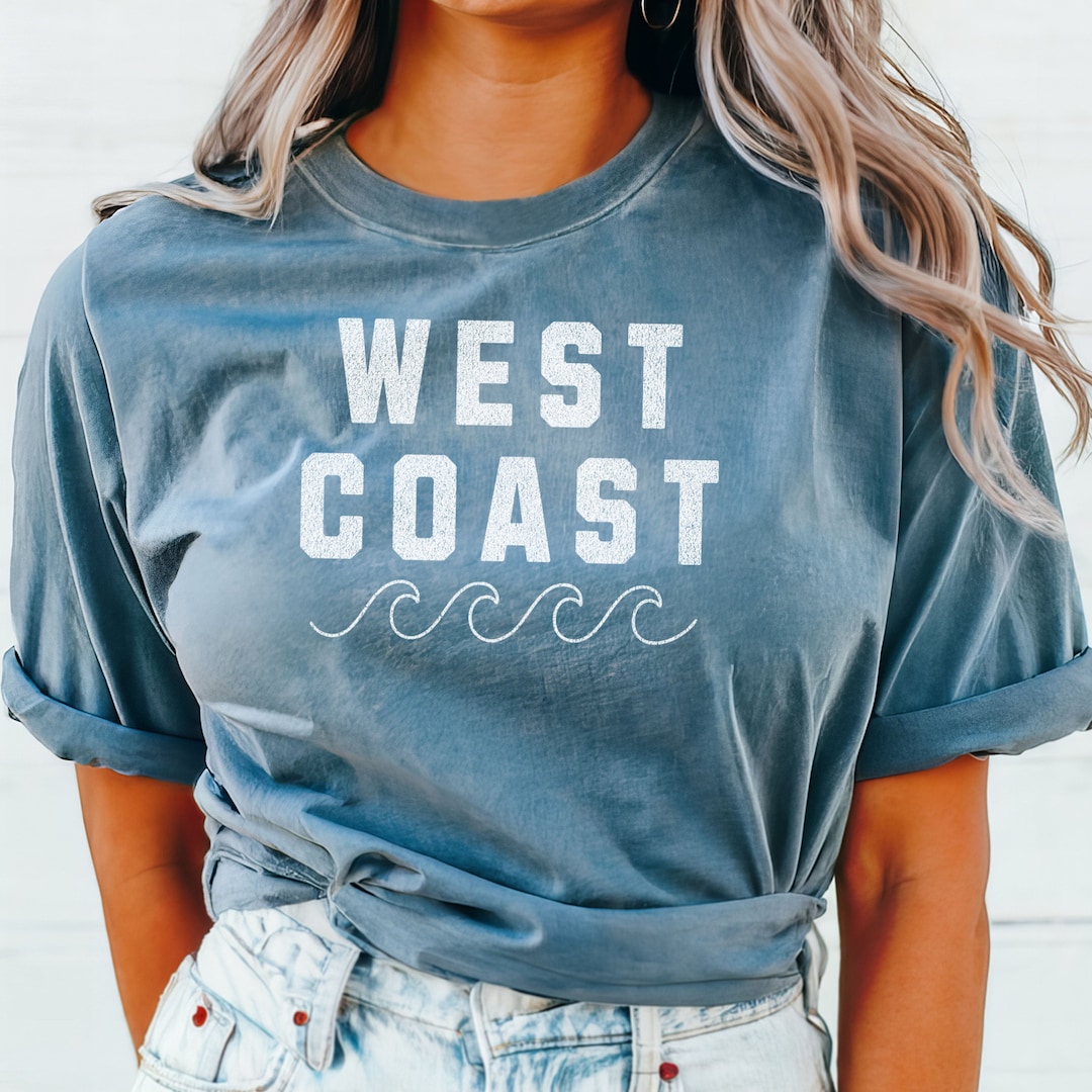 West Coast Coconut Girl Oversized T-shirt Coastal Surf Comfort Colors ...