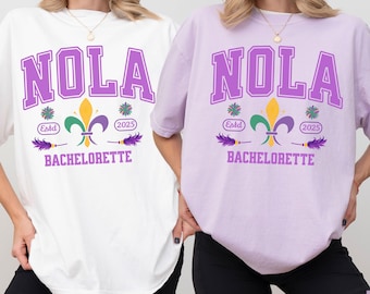New Orleans Bachelorette shirt for Nola Bachelorette Party Nola tee shirt for New Orleans group shirts Coquette Bach party in New Orleans