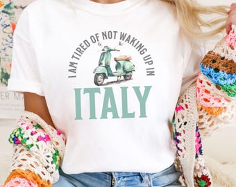 Italian Comfort Colors® shirt Europe travel vacation souvenir Italia La Dolce Vita scooter shirt Ciao Sicily Love Italy gifts Capri Positano