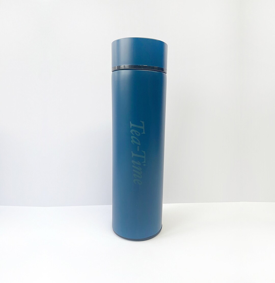 Personalized Thermos Flask With Removable Tea Strainer and Temperature