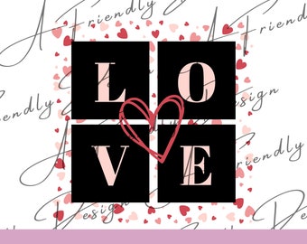 Love, PNG, SVG, Digital Downloads, Instant Download, png designs, sublimation design, love png, valentines png, hearts png, love hearts png