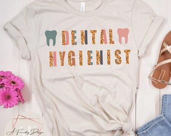Dental Hygienist, PNG, Digital Downloads, png for shirts, Sublimation, Instant Download, dental hygiene, leopard font, teeth