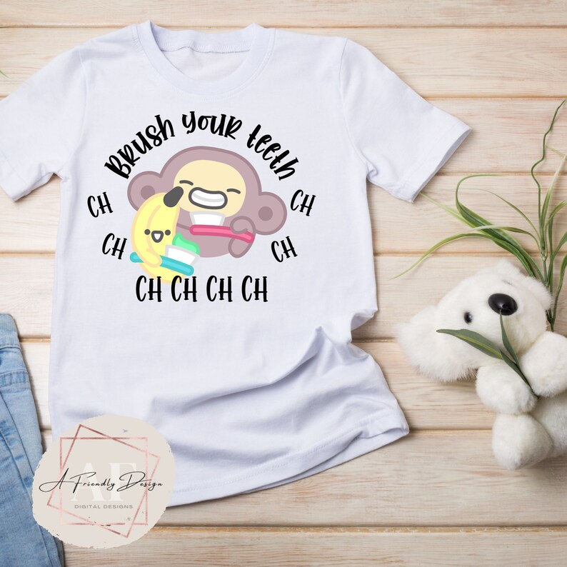 Brush Your Teeth, Ch Ch Ch, PNG, Digital Downloads, Ms Rachel, PNG for