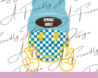 Spring Vibes PNG, PNG, Smiley Face PNG, Digital Downloads, vibes png, Sublimation, Instant Download, Smiley faces png, png spring