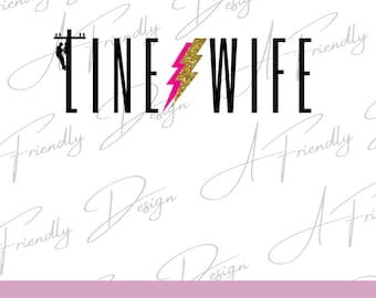 Linewife, PNG, Digital Downloads, Instant Download, png designs, sublimation design, linewife png, lineman, lightening bolt