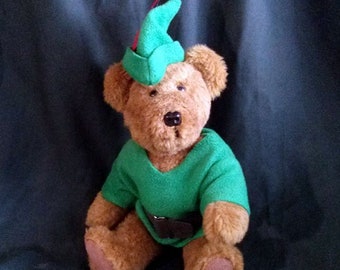 Archer the Teddy Bear Handmade Robin Hood Cuddly Toy