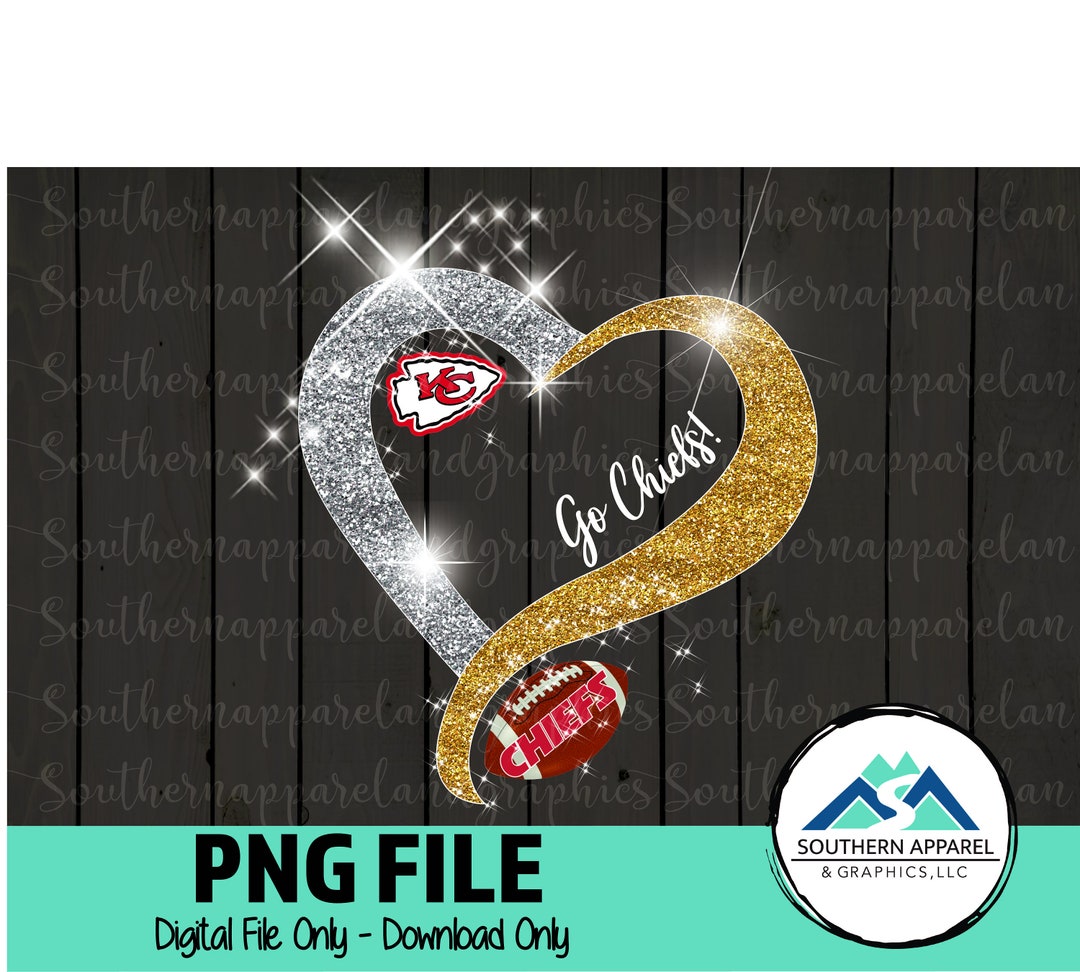 Kansas City Gold Glitter Silver Glitter Sparkle Heart PNG Etsy