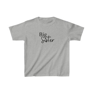 Big Sister T-Shirt | Youth Short Sleeve Tee | Sister Shirts | Big Sister Tee | Sister Shirts