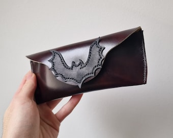 Estuche para gafas de piel de murciélago