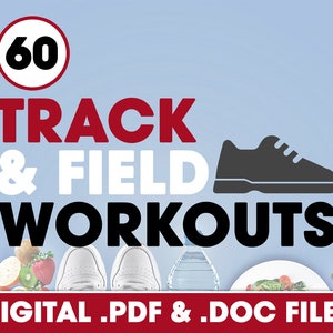 Outdoor Track & Field Workouts | Advanced HIIT Workout, Sprints | Digital Download, Printable, Print at Home, Adobe PDF, Word Document