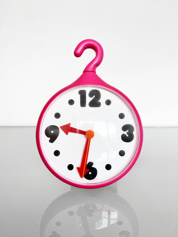 Vintage IKEA Maria Vinka Pink Fejig Clock Wall Clock (2005) - Etsy