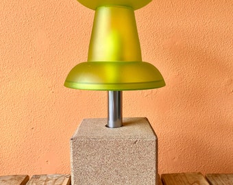 vintage Vert Pop Art Justin Chueng Pushpin Lampe Lampe de table