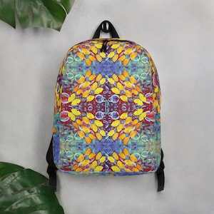 Yellow Butterflies Backpack Fits Laptop Colorful Butterfly Bookbag Carry-on bag Overnight Bag Hiking Traveling Weekend Bag Women Girls