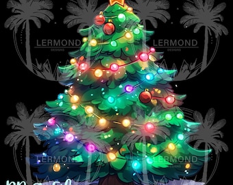 Kawaii Christmas Tree PNG - Cute Digital Download for Holiday Crafts, Stickers, and Printables
