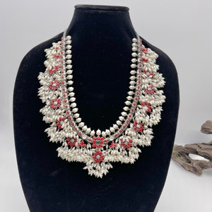 92.5 silver with Coral, real fresh water pearl necklace/jadau kundan fusion mala/South Indian Temple/Guttapusalu/Sabyasacchi Inspired/Classy