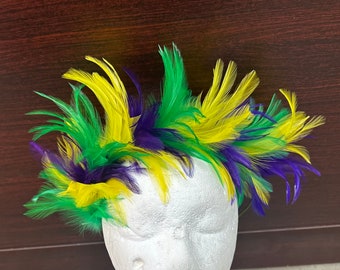 Mardi Gras Feather Crown