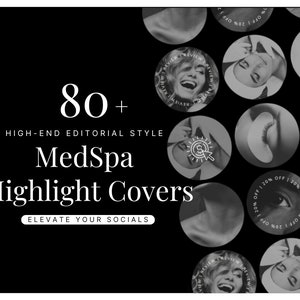 MedSpa Highlight Cover Vorlagen | Nurse Injersey Instagram | Social Media Highlights | Botox Vorlagen | Luxus Spa-Vorlagen | Lippenfüller
