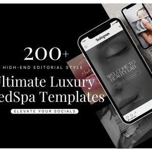 Lux MedSpa Reel Templates | Nurse Injector Instagram Posts | Canva Social Media Posts | Botox Templates | Luxury Spa Templates | Lip Filler