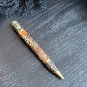 OP BESTELLING GEMAAKT | Op maat gemaakte handgemaakte Phoenix Rising Pen in Orange Divine|