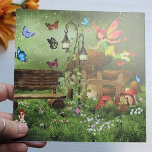 Postal "Little Fairy", acabamento mate, incluindo envelope