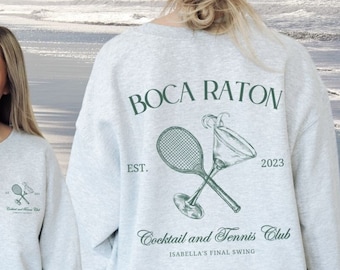 Tennis Bachelorette Sweatshirts, Final Swing, Country Club Bachelorette Merch, Tennis Sweatshirt Bachelorette, Custom Bachelorette Crewnecks
