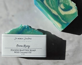 Ocean Breeze Soap Bar | Handmade Soap | All-Natural Soap | Vegan Soap | Organic Soap | Eco-Friendly