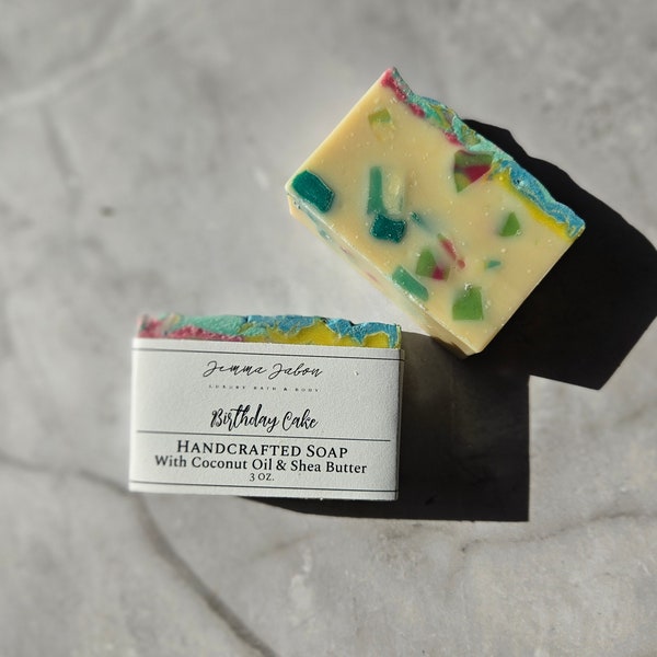 PRE-ORDER Birthday Soap | Party Favor | Handmade Soap | All-Natural Soap | Gift for Her | Birthday Fun