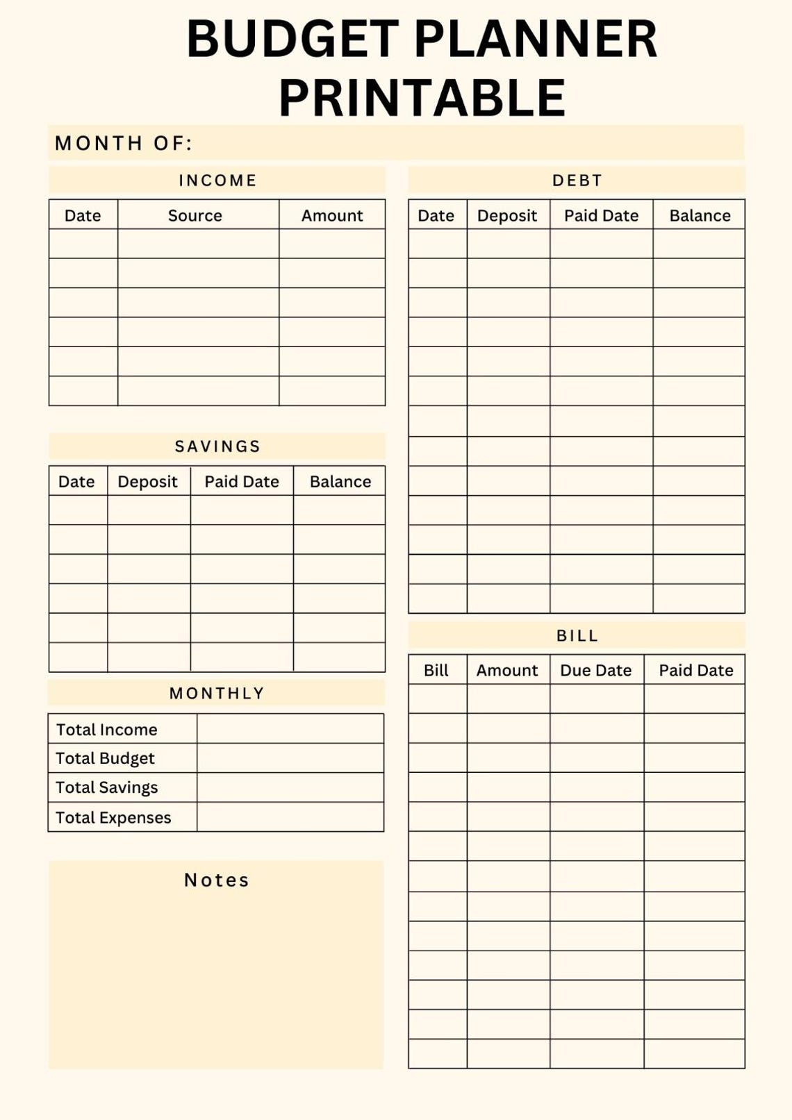 Mooe Expense Checklist.pdf Budget Planner Printable – Monthly Expense Tracker, Bill Pay Checklist ...