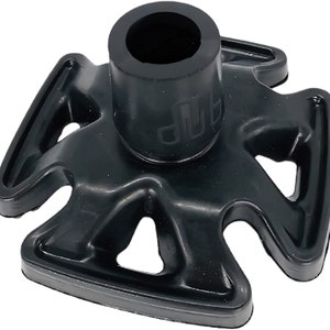MDUB Medical All Terrain Tip - Heavy Duty Design Cane or Crutch Tip - Sand, Snow, Dirt, and Rain Tip | Black