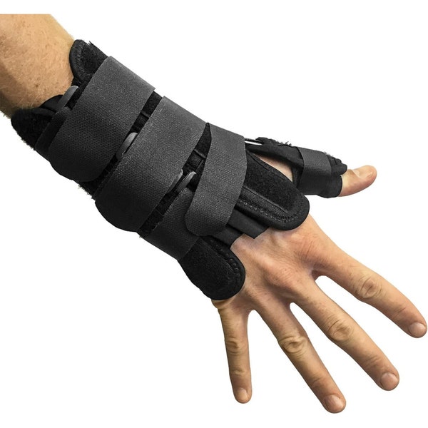 CROSSTRAP Thumb & Wrist Brace | Right or Left Hand Splint Stabilizer with Adjustable Strap and Removable Splint