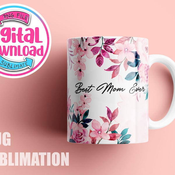 Mother's day Mug sublimation designs, Mug PNG, Mug Wrap Download, Affirmations Coffee mug sublimation designs, 15oz  and 11oz mug template